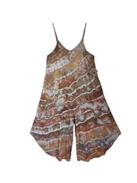 Image 5 of M Woven Wide-Leg Jumpsuit with Pockets in Earthy Geode Ice Dye