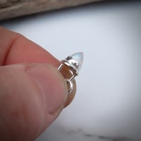 Image 1 of Handmade Sterling Silver Moonstone Bullet Point Pendant
