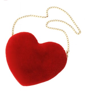 Image of Heart Fur Purses 