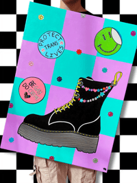 Big Stomper Canvas Painting