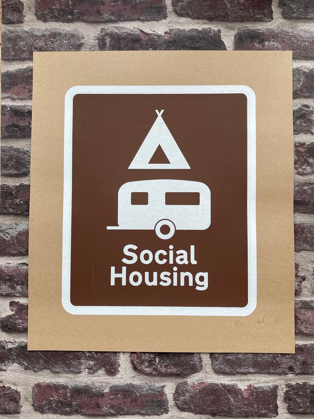 Image of SOCIAL HOUSING A2 SCREEN PRINT 