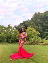 Image 1 of “Chikelu” Multicolor African Print Mermaid Gown