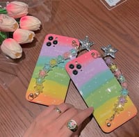 Image 5 of Pastel Rainbow Star Jelly Phone Case 