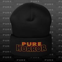 Orange Pure Horror Logo Cuffed Beanie