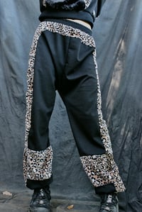Image 3 of RAYA Tracksuit Pants, leopard fluff