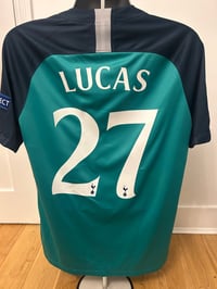Image 6 of Tottenham Hotspur “LUCAS 27” 2018/19 Third Shirt + patches, L