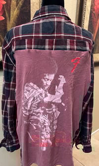 Vintage Navy/Wine/Cream Flannel Shirt Jimi Hendrix