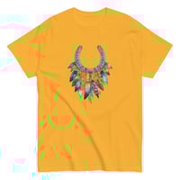 Image 1 of Unisex classic tee, Feathers and  Turquoise Horseshoe Tee, Western