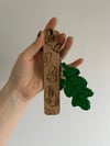 oak bookmark of cup and ring marks