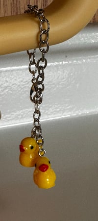 Image 4 of Rubber Ducky Tumbler Handle Charm – Cute Yellow Duck Cup Accessory