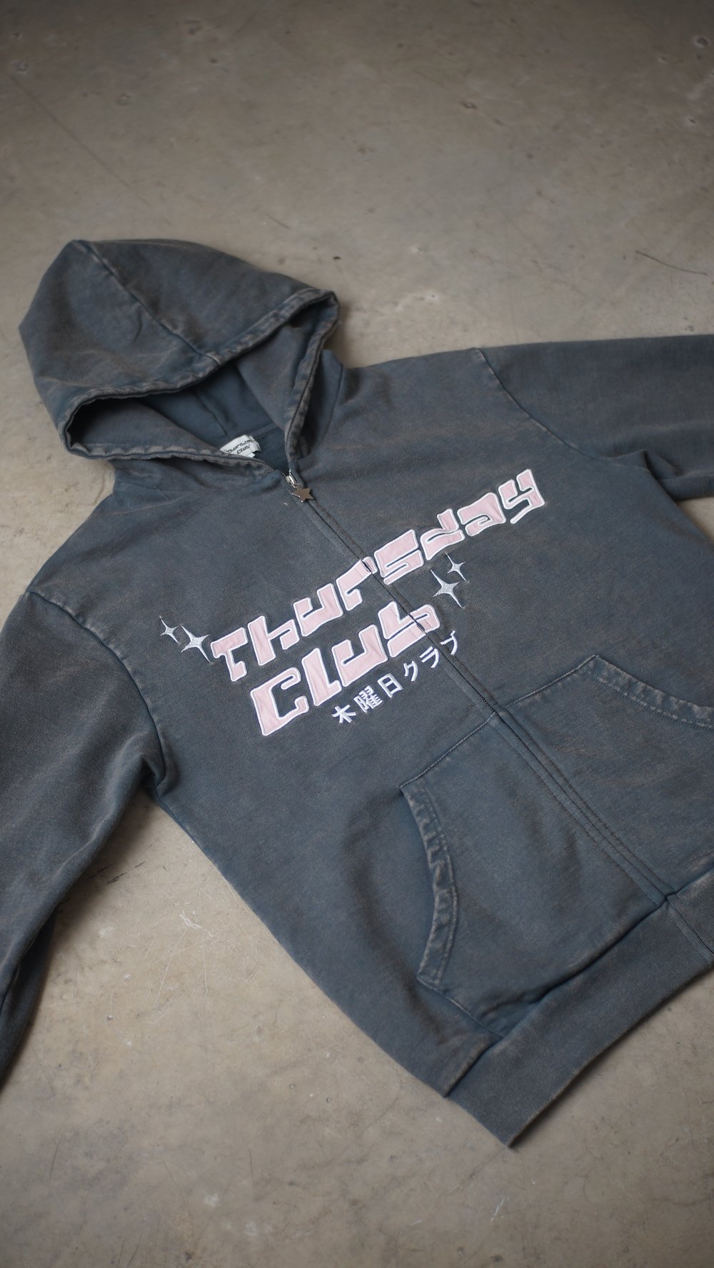 Image of GREY/PINK HOODIE