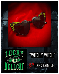 Image 5 of Select Hand Painted Heart Shaped Sunglasses 