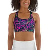 BOSSFITTED Multicolored Leopard Print Sports Bra