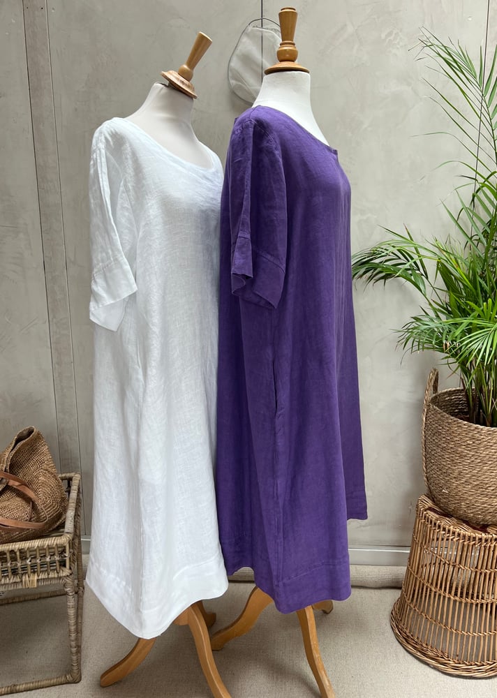 Image of Robe En Lin Gaïa II Purple 