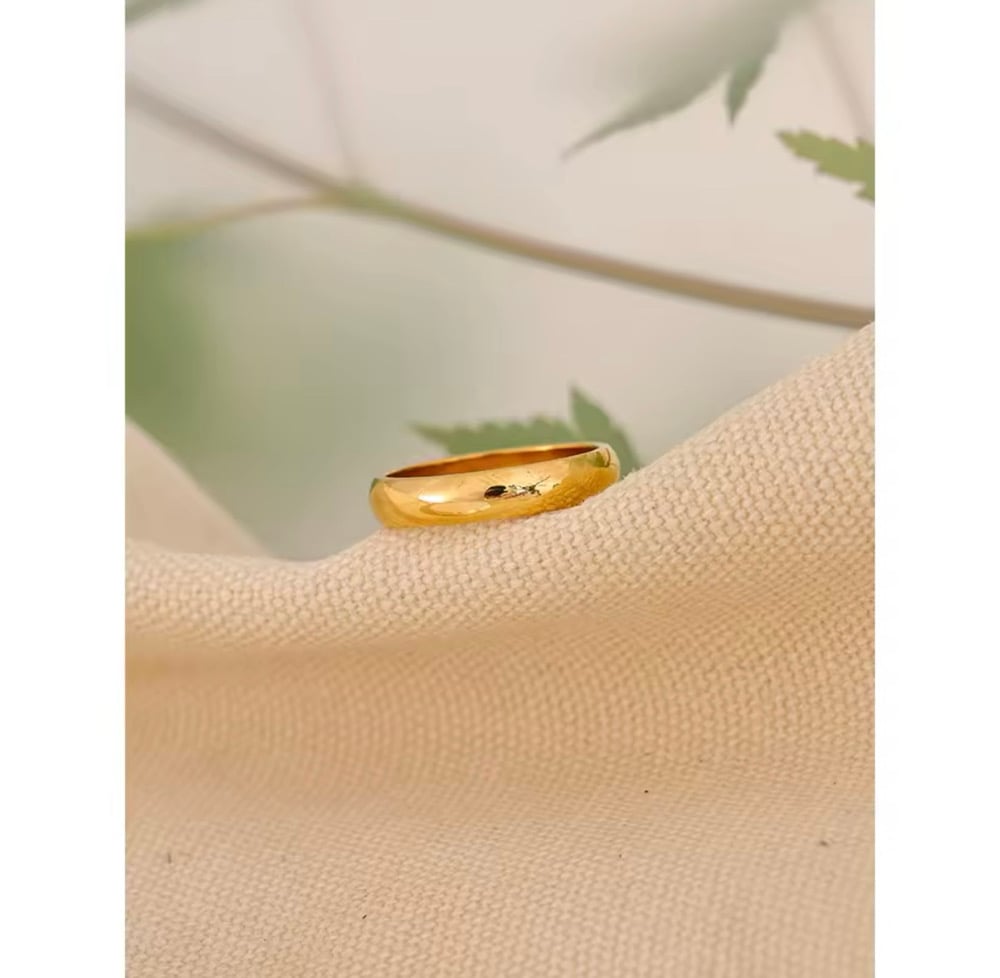 Image of NOEMÍ 18ct Gold Plated Stacking Ring 