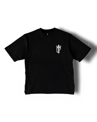 Image 1 of Black DF Oversize tee " Blessed"