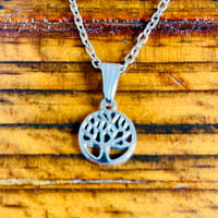 Image 2 of Set of 5 tree of life pendant necklaces 