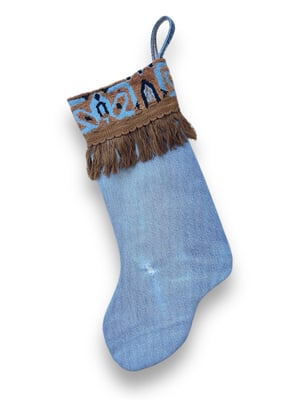 Image of CHRISTMAS STOCKING - DENIM