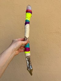 Image 1 of *new* RAINBOW SNAKE amethyst wand