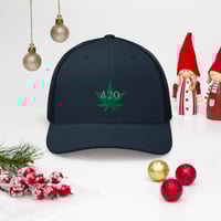 Image 1 of 420 Embroidered Trucker Cap
