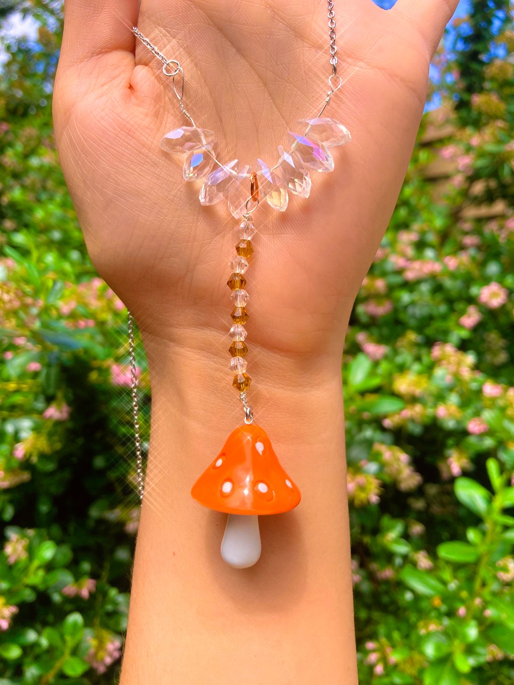 Mushroom necklaces 