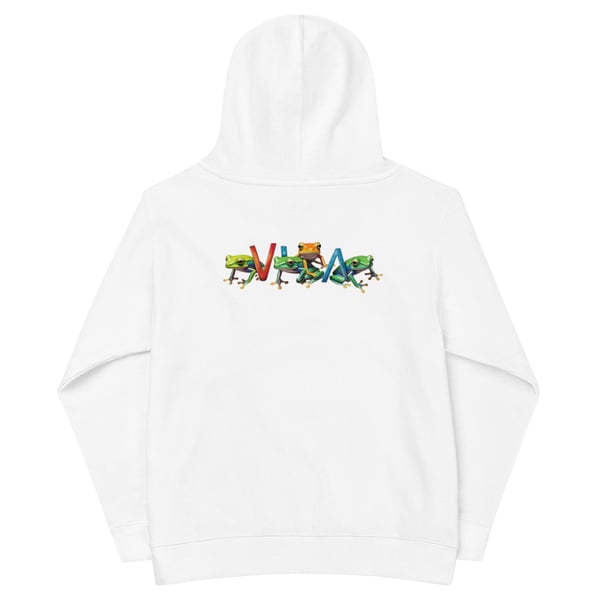 Image of Por Vida frog Kids fleece hoodie