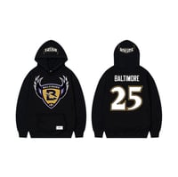 2025 Retro Ravens hoodie (black) *PRE-ORDER*