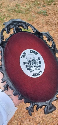 Image 2 of skeleton hand mirror