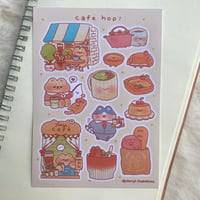 Image 1 of Cafe Hop sticker sheet