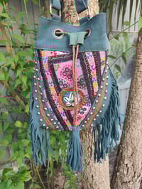 Image 1 of Evie bag - grey blue pink 
