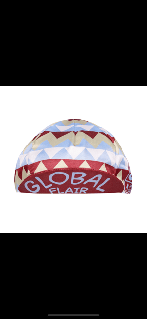 Image of Messenger 841 Pro x Greg Ugalde NYC Cycling Jersey with Global Flair Cap Burgundy