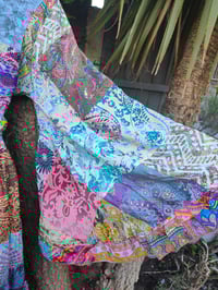 Image 14 of Patchwork Stevie top purple tassels