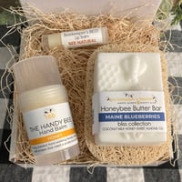 Image 1 of The Worker Bee Maine Blueberries Honeybee Butter Bar Self Care Box