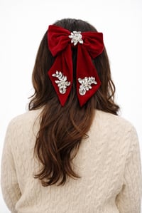 Image 1 of Velvet Hair Bow | Signature & Crystal Editions