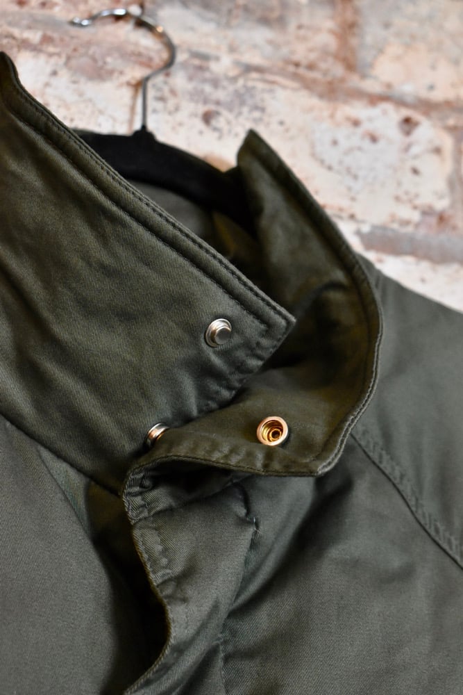 Image of Quilted Button Neck Down Jacket