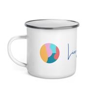 Image 1 of 30% Formula Logo "Live your dream today!" Enamel Mug