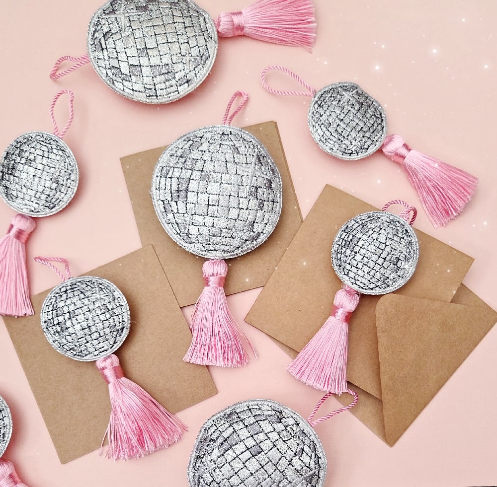Image of FIVER FRIDAY Mirror Disco Ball Birthday Card.