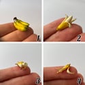 Miniature bananas 1:12 scale