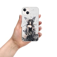 Image 22 of Dark Fairy and Flowers Goth Inspired Mystical Fantasy Clear Case for iPhone®