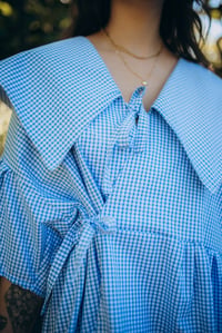 Image 2 of Blouse Chihiro [vichy bleu]