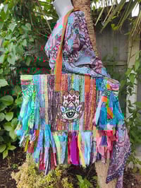 Image 1 of Frill Sari shoulder bag - leather straps