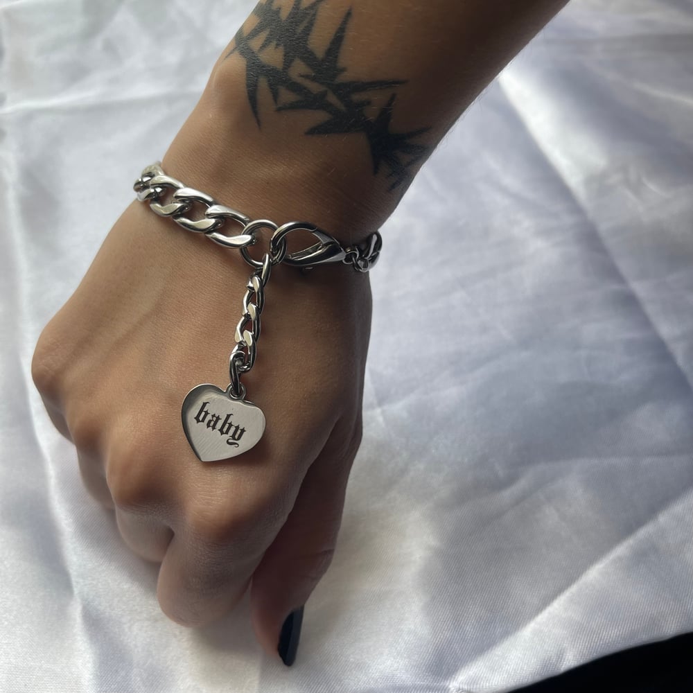 Image of evil baby chain bracelet