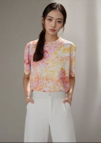 Image 4 of Ice dye T-shirt Peach