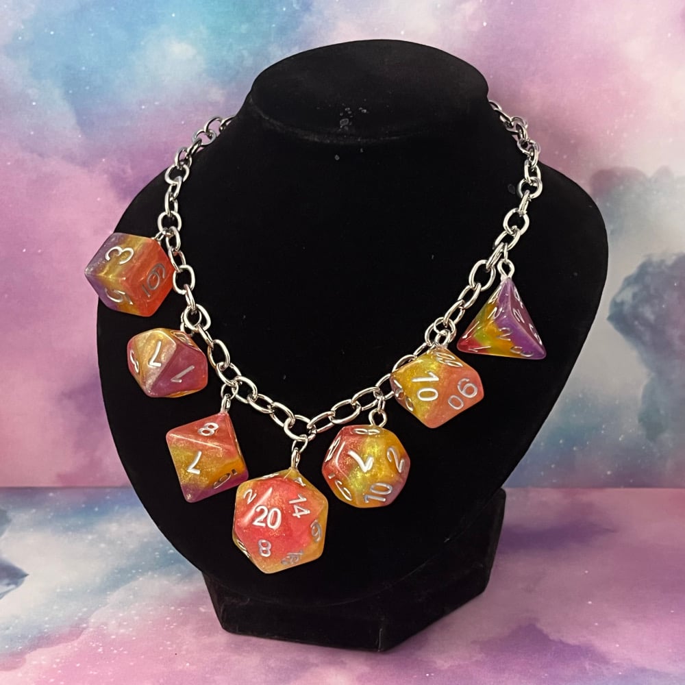 Image of DND Dice Set Necklace