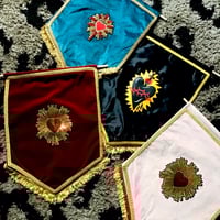 Image 5 of Handmade Black Sacred Heart Wall Banner