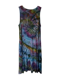Image 3 of M Knit Pocket Tank Dress in Dark Spiral Ice Dye