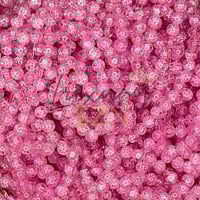 8mm Crackle Pink