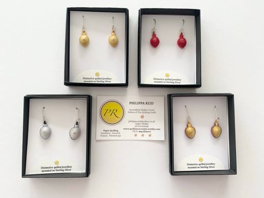 Quilliance - Teardrop earrings