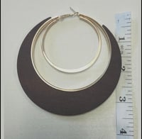 Image 2 of Round Wood Earring’s Dark Brown