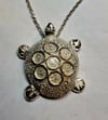 Steampunkish sterling silver turtle 